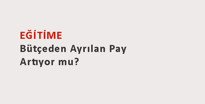 Eğitime, Bütçeden Ayrılan Pay Artıyor mu?