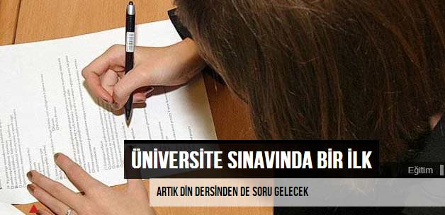 Artık din dersinden de soru gelecek