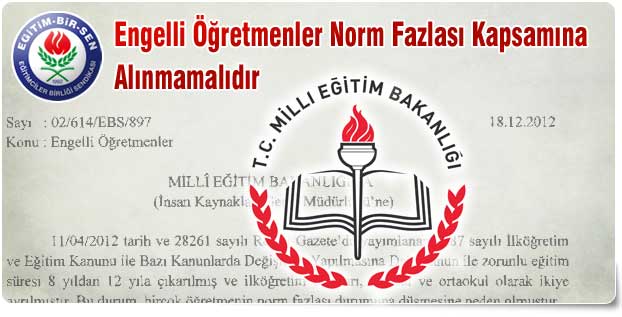 Engelli Öğretmenler Norm Fazlası Kapsamına Alınmamalıdır
