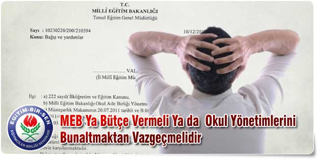 Ya Bütçe Ver, Ya Da Bunaltma!