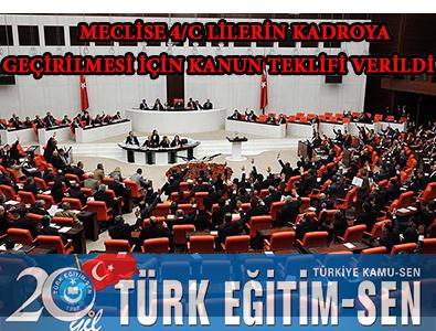 Meclise "4/C Kadro"  Kanun Teklifi