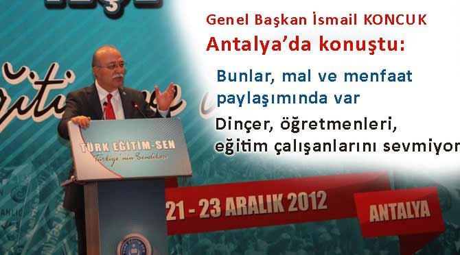 Koncuk Antalya'da İlçe Temsilcileriyle buluştu