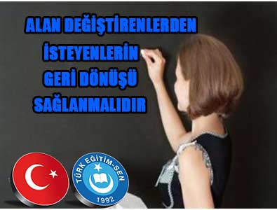 Alan Değiştirelenlere Geri Dönüş Sağlanmalıdır