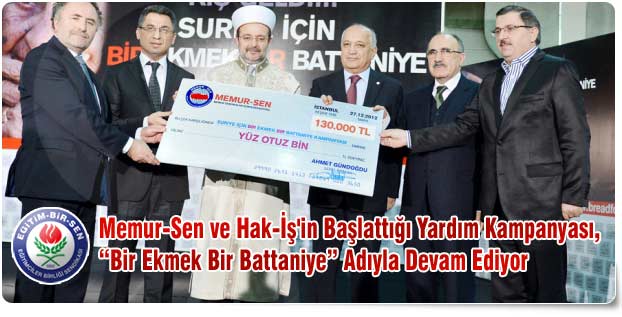 Yardım Kampanyası: “Bir Ekmek Bir Battaniye”
