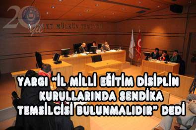 Yargıdan İl MEM Disiplin Kurulları Kararı