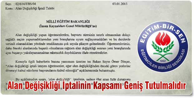 Alan Değişikliği İptalinin Kapsamı Geniş Tutulmalıdır