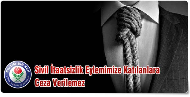 Sivil İtaatsizlik Eylemimize Katılanlara Ceza Verilemez