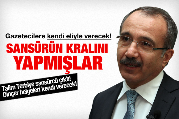 Dinçer sansür iddialarına sert çıktı!