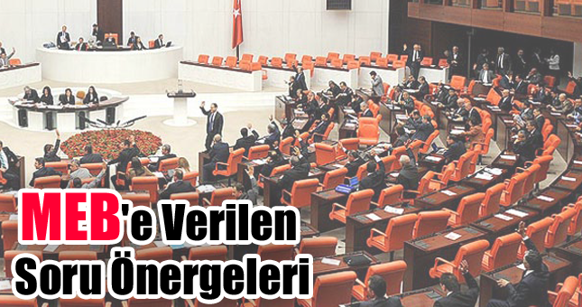 MEB'e Verilen Soru Önergeleri
