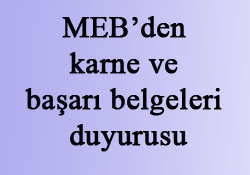 MEB, karne ve başarı belgesi göndermeyecek