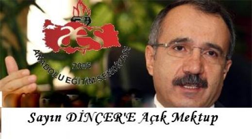 Ömer DİNÇER'E AES açık mektup...