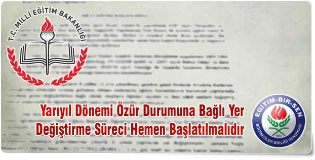 Özür Grubu Yer Değiştirmeleri Başlatılsın!