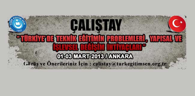Türk Eğitim-Sen'den Teknik Eğitim Çalıştayı
