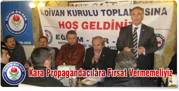 Kara Propagandacılara Fırsat Vermemeliyiz