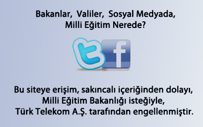 Bakanlar, Valiler Sosyal Medyada, Milli Eğitim Nerede?