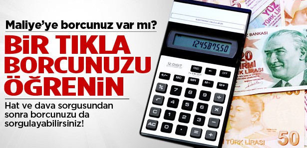 Vergi borcunuz var mı? TIKLAYIN ÖĞRENİN