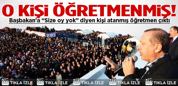 Erdoğan'dan 'Atama' isteyen kişi öğretmenmiş