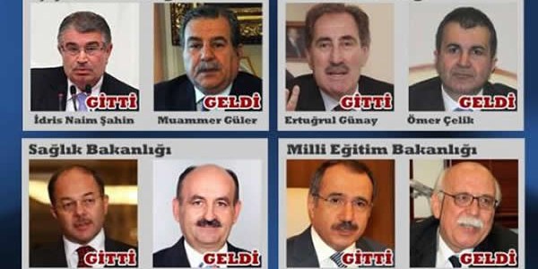 Kabine'deki 4 Bakan neden gitti?