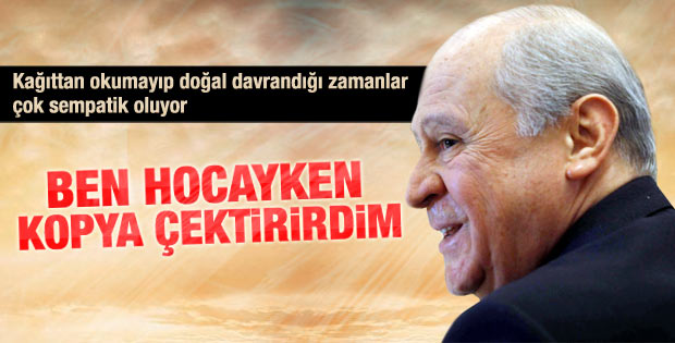 Devlet Bahçeli: Melihat Gülses dinliyorum