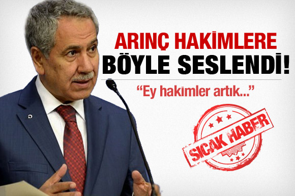 Arınç'tan tutuksuz yargılama çağrısı