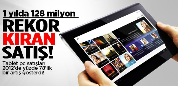 Tablet satışlarında rekor artış