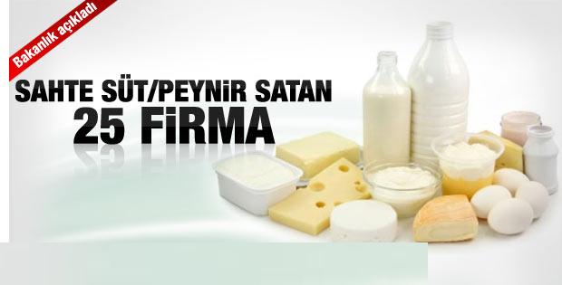 Bakanlık sahte süt ve bal üreten firmaları deşifre etti