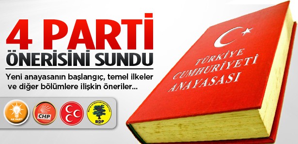 Partiler yeni anayasa önerilerini Meclis'e sundu