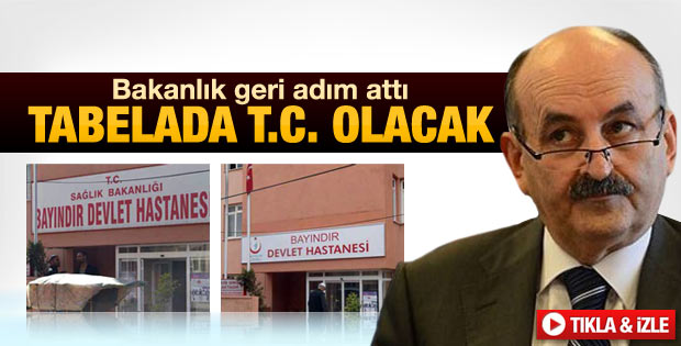 Sağlık Bakanı: T.C.'yi logoya koyduruyoruz