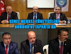 Türk Eğitim-Sen Yöneticileri Burdur ve Isparta'da