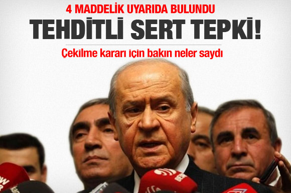 Bahçeli'den zehir gibi cevap!
