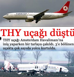 THY Uçağı düştü