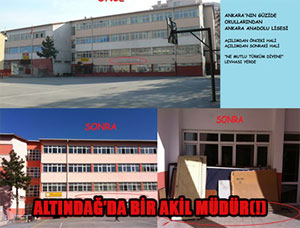 ALTINDAĞ’DA BİR AKİL MÜDÜR(!)