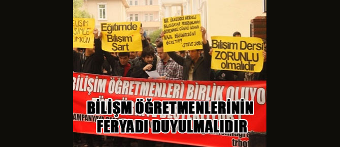 Bilişim Öğretmenlerinin Feryadını Duyun!