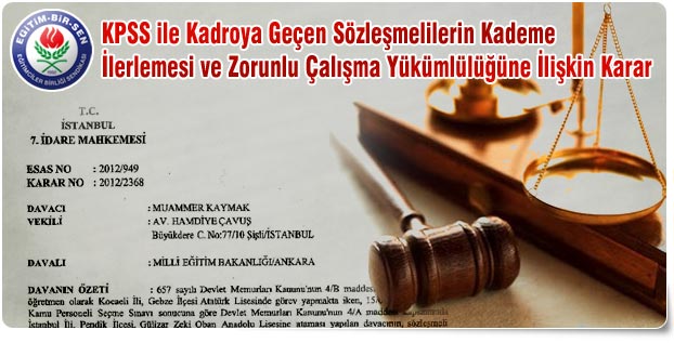 KPSS ile Kadroya Geçen Sözleşmelilerin Kazanımı