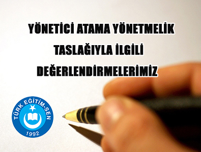 Yönetici Atama Taslağı Değerlendirmesi