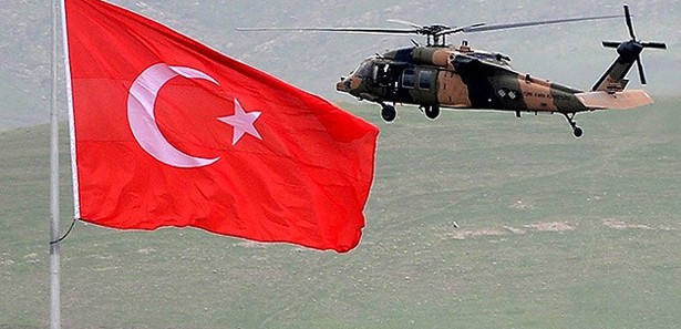 TSK:'Teröristler helikoptere ateş etti'