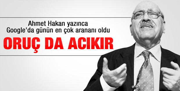 Sezai Karakoç'un 'Oruç da acıkır' makalesi