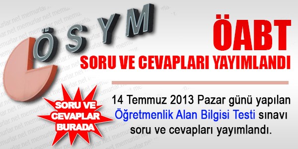 Özel Alan Bilgisi Sınavı Soru ve Cevapları