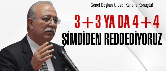 Koncuk: 3+3 ve 4+4'ü Kabul Etmeyiz