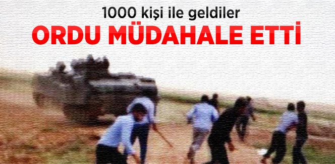 Sınırda Bin Kişilik Kaçakçıya Müdahale