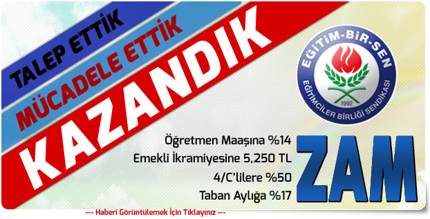 Talep Ettik,Mücadele Ettik, Kazandık