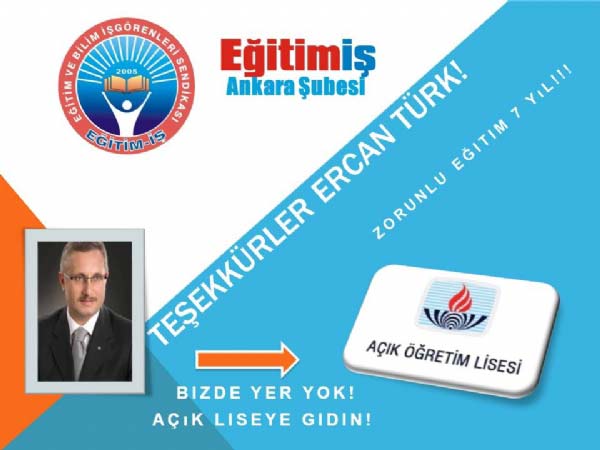 Bizde Yer Yok, Açık Liseye Gidin!