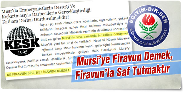 Mursi’ye Firavun Demek, Firavun’la Saf Tutmaktır