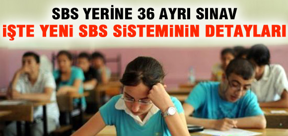 SBS Yerine 36 Ayrı Sınav!