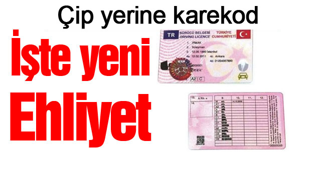 İşte yeni ehliyet