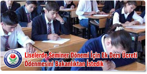 Liselerde Seminer Dönemi İçin Ek Ders Talebi