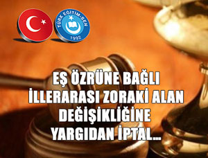 Zoraki Alan Değişikliğine Yargı İptali