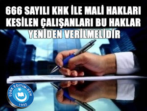 666 KHK Mağduriyet Oluşturmasın