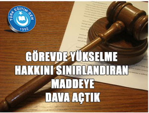 MEB Görevde Yükselmeye Bir Dava Daha