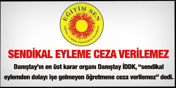 Sendikal iş bırakma eylemine ceza verilmez